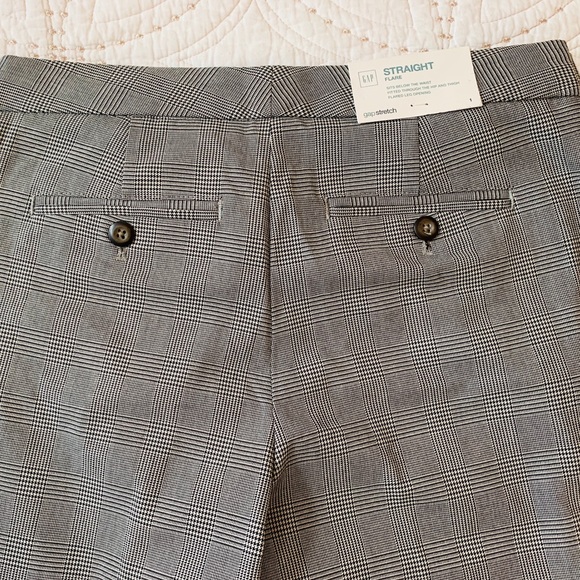 GAP Straight Flair Houndstooth Pants New With Tag - Picture 4 of 15